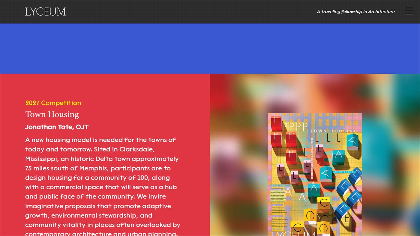 Lyceum Fellowship website screenshot